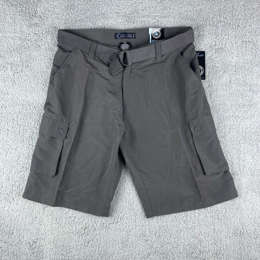 Street Rules Clothing Co Boys' 32 Waist Gray 10.5in 100% Polyester Inseam Shorts